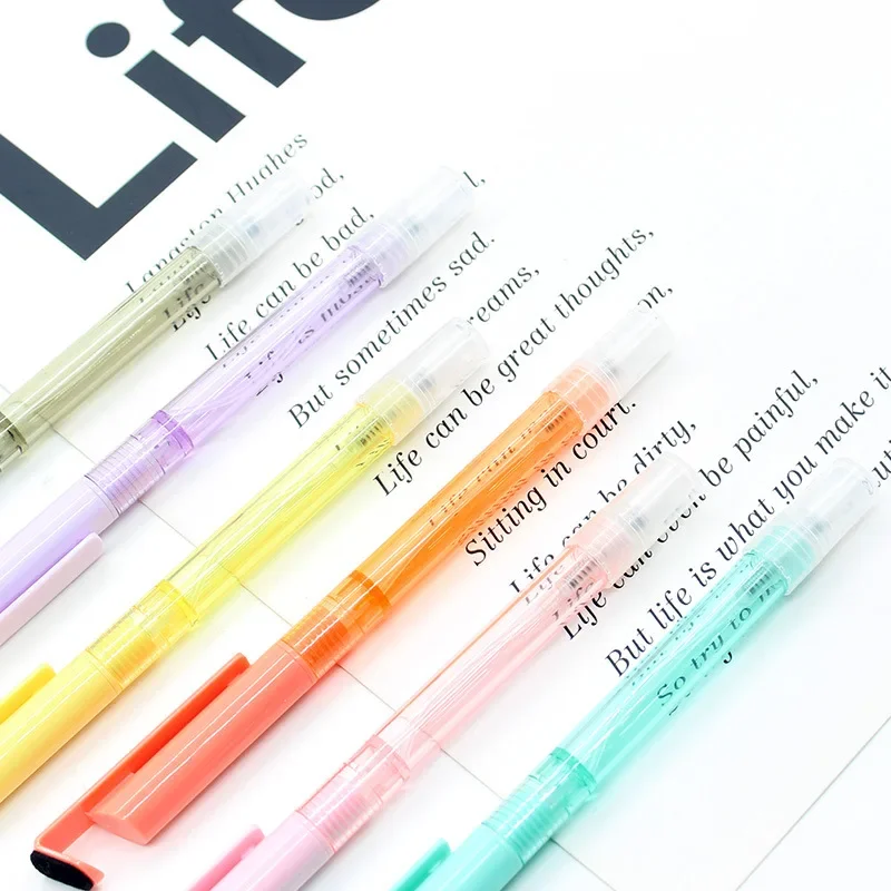Macarone spray neutral pen multifunctional mobile phone holder disinfection epidemic prevention pen wiping alcohol spray pen B