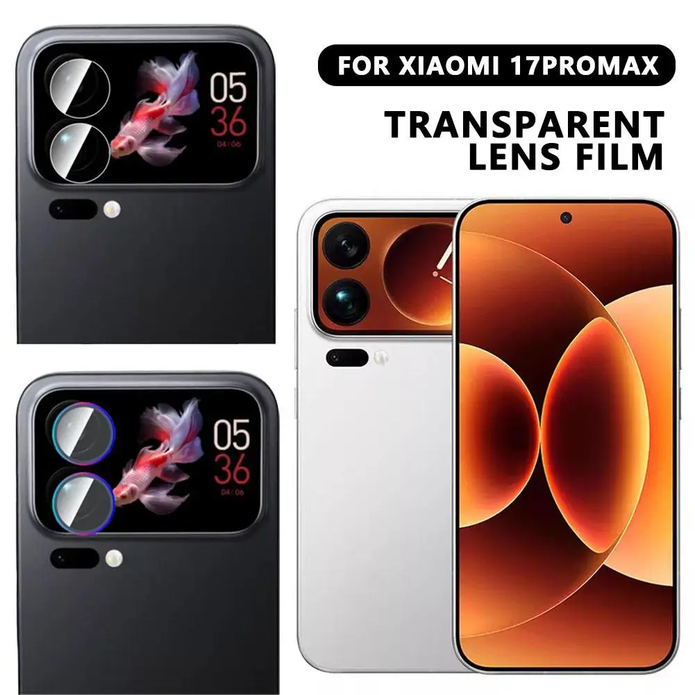 for Xiaomi Mi17 Mi17ProMax Lens Film Cover For Xiaomi 17 Pro Max 3D Camera Lens Back Cover Protector Tempered Glass