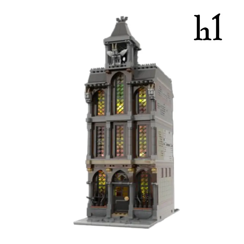 

Spot MOC-72335 2192 шт., сборка мелких частиц, строительные блоки, уличная сцена, здание, дом с привидениями, модель игрушки в подарок