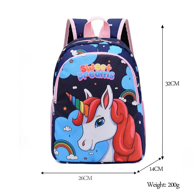 Boy Girl Cartoon Unicorn Schoolbags Lager Capacity School Backpack Kindergarten Primary School Backpacks Kawaii Kids Bag