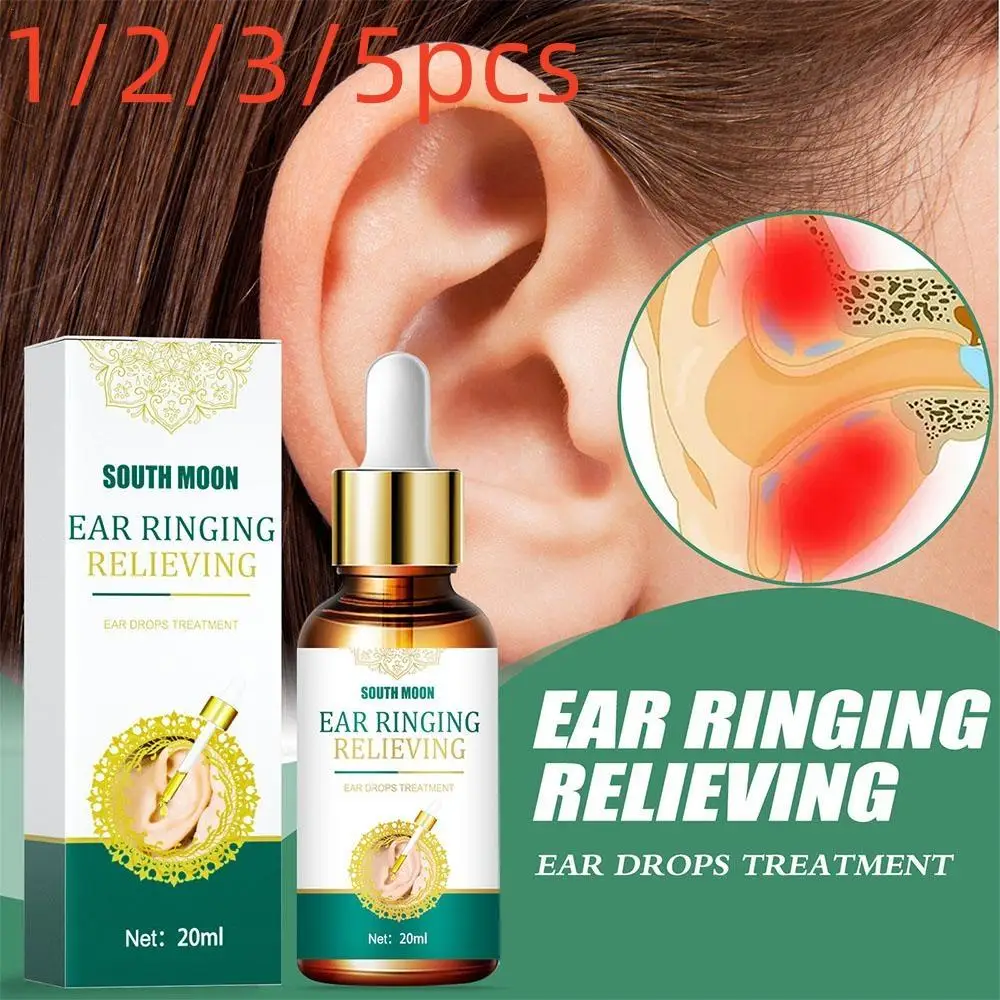 2PCSX20ml Ear Ringing Relieving Drops Treatment Ear Hard Tinnitus Hearing Symptoms Care Earache Health Alleviate Body Care