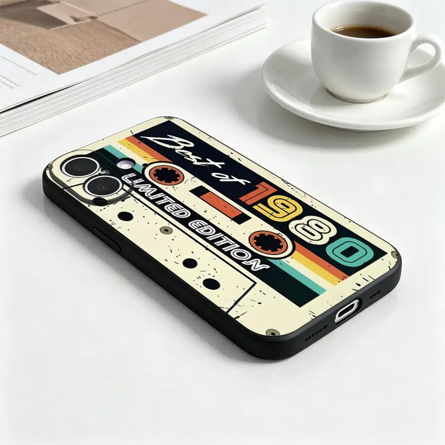 Phone Cover Case for Apple iPhone 17 Pro Max 15 Plus 14 13 Mini X XS XR 12 11 16 7 8 Air 17e 16e Cool Cassette