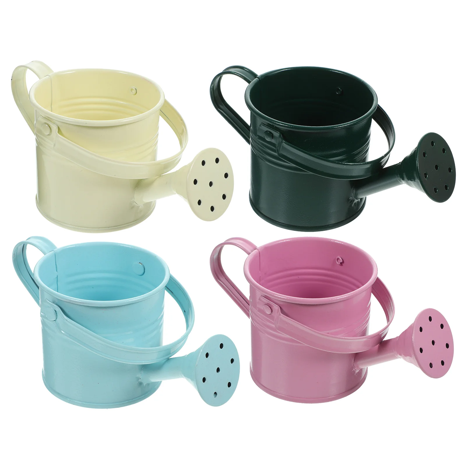 

5pcs Creative Watering Tin Simple Watering Pot Durable Iron Sprinkling Kettle Portable Can for Plants Flower (Random Color))