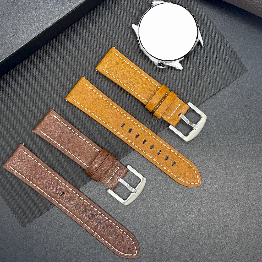 Para reloj Garmin Venu 4, accesorios de reloj de 45mm para Huawei Watch GT 6, pulsera transpirable de 46mm, correa de reloj deportiva de cuero Pu de 22MM