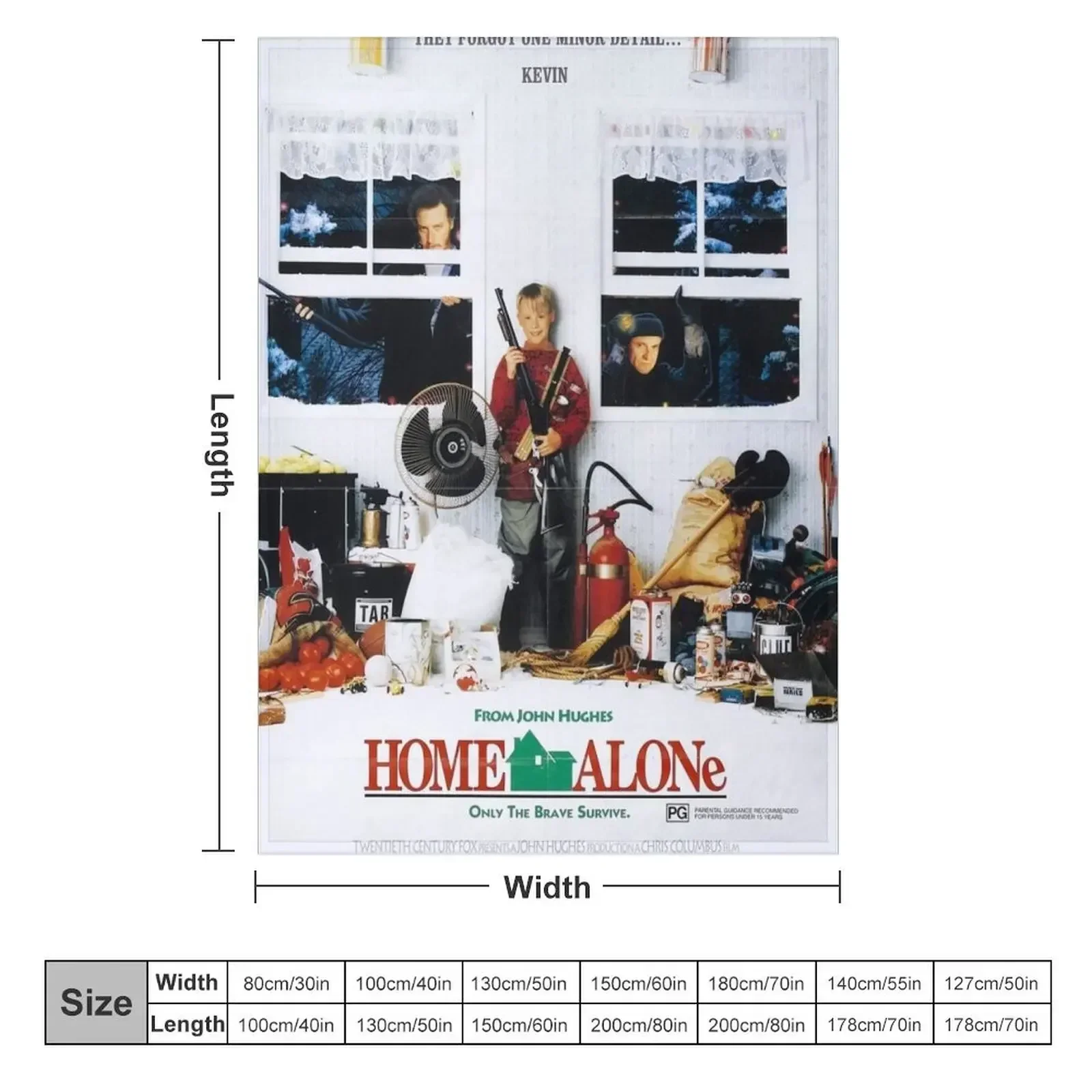 Home Alone Throw Blanket couch cozy soft plush fuzzy picnic outdoor blanket 2