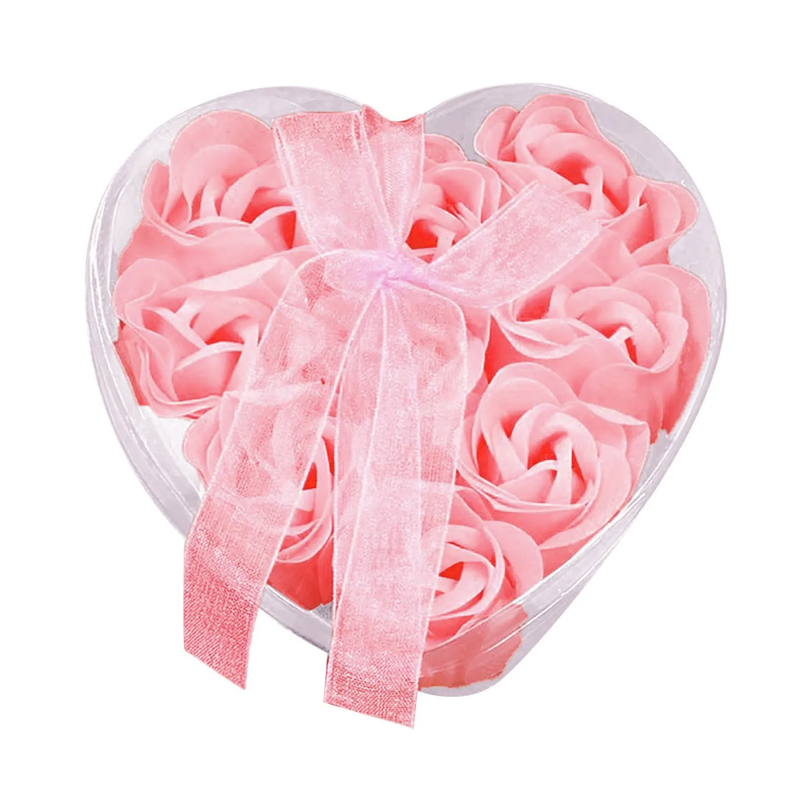 9pcs Heart Scented Bath Body Petal Rose Flower Soap Wedding Decoration Gift Best Artificial Flower Arrangements For Cemetery