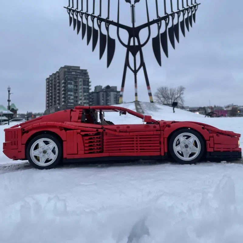 الجديد في المخزون 3738 قطعة نموذج السيارة الخارقة التقنيات تناسب MOC-98925 نموذج رودسترز اللبنات الطوب لعب هدايا عيد الميلاد للأطفال #4