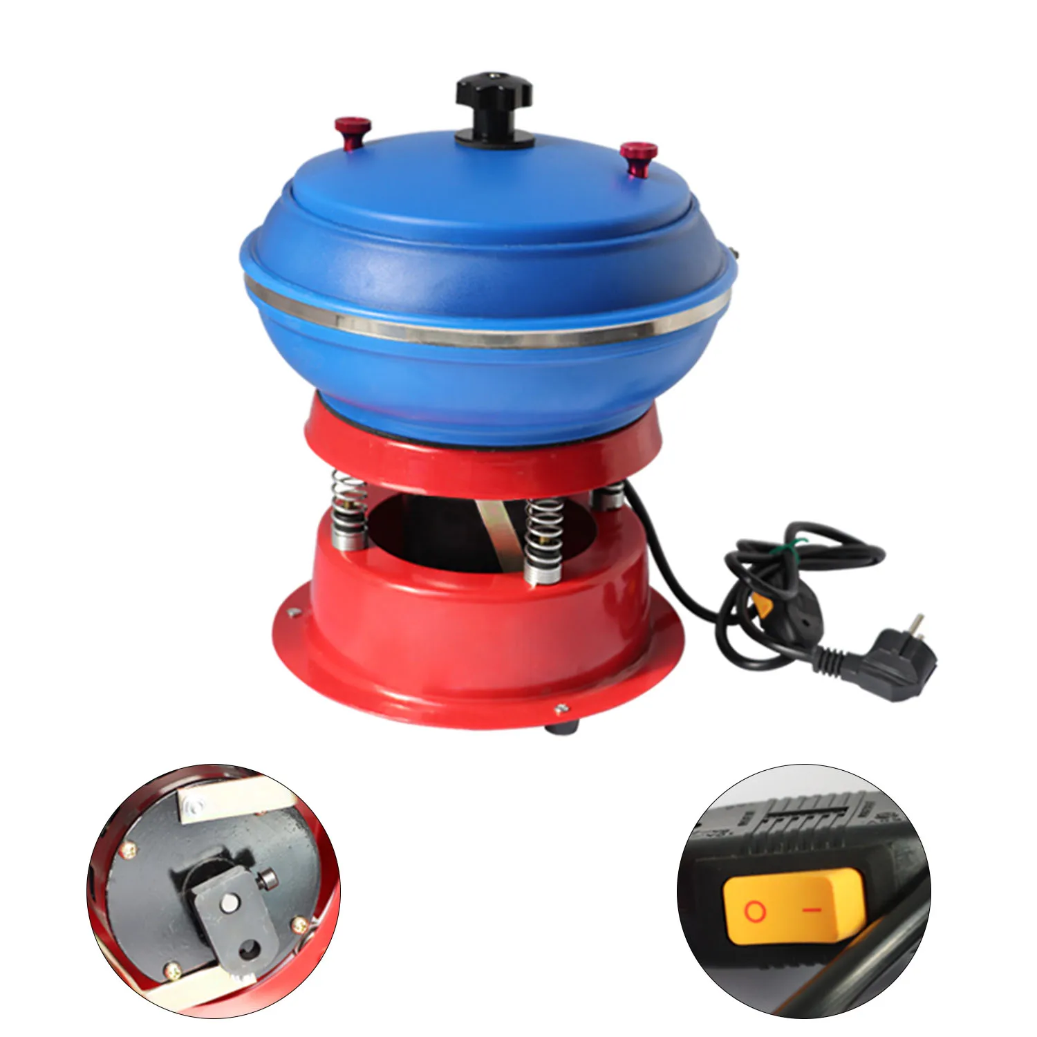 Vibrating Tumbler Polishing Machine for Metal Jade Agate Jewelry | Professional Jewelry Grinder and Polisher Tool