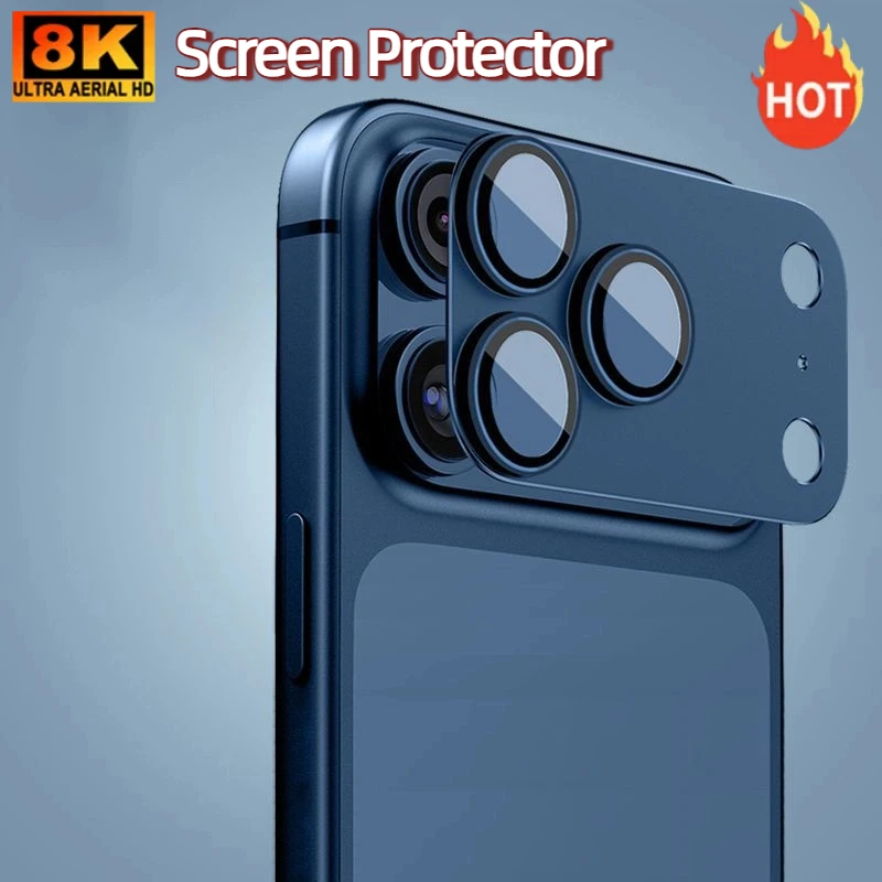For IPhone 17 Pro Max 17Pro Metal Camera Protector Glass Alloy Lens Ring Cover Anti-Scratch Shockproof Phone Lens Accessories