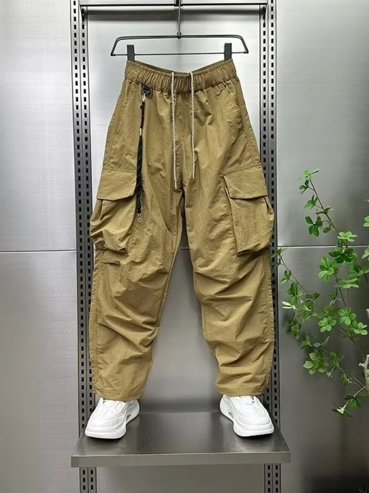 Pantaloni estivi da uomo autunno stile americano pantaloni uomo pantaloni Cargo da uomo abbigliamento maschile Youngla palestra uomo Sport Big Size