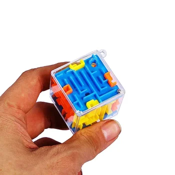Labyrinthe 3D Cube magique Puzzle Transparent à Six côtés Cu...