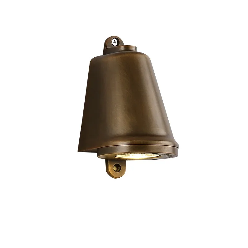 Outdoor waterproof wall lamp medieval industrial damper head free of punching and charging