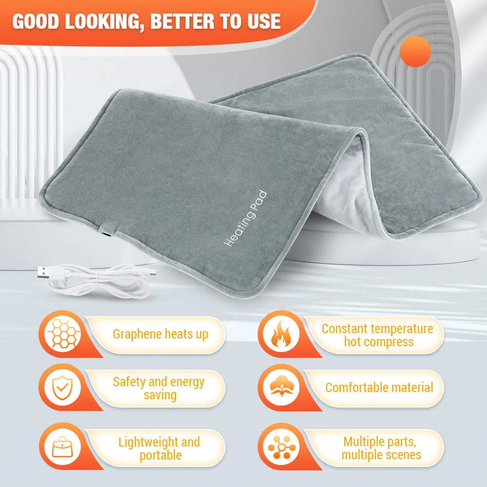 Multifunctional Graphene Heating Pad Constant Temperature Hot Compress Blanket Heat Quickly Drive Cold Keep Warm