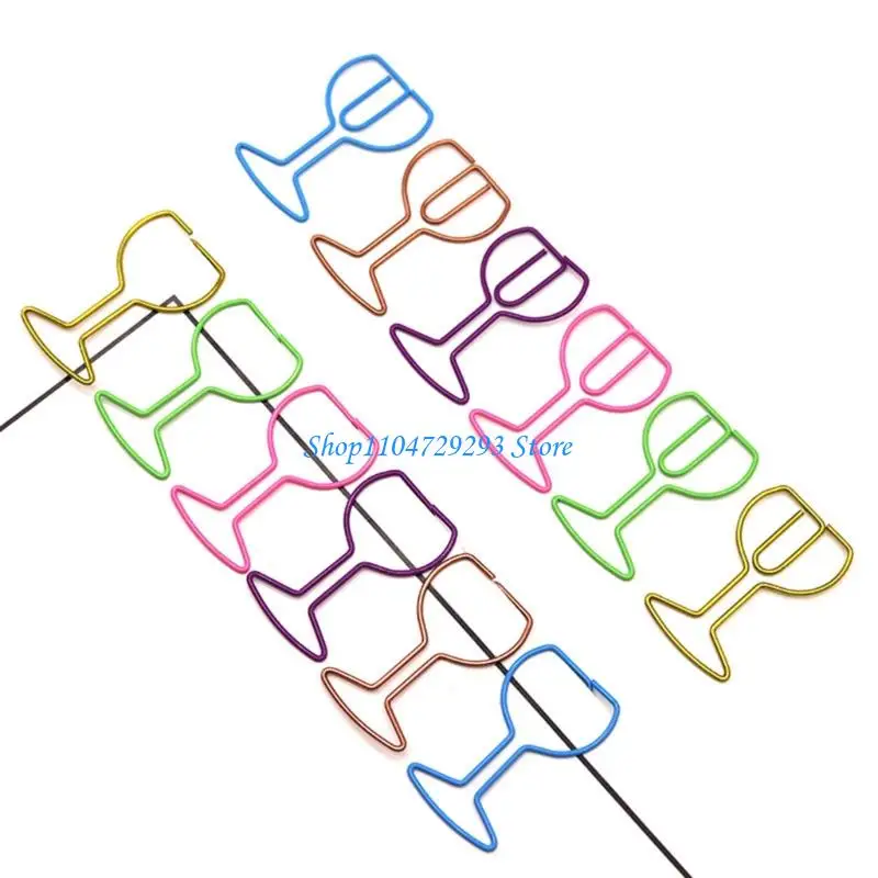 Y2GD 30PCS WINE WINE KLIPY KLIPY KLIPY KOLOROWY METALOWY PAPIEROWY CLIP DOKUMUNICZEN