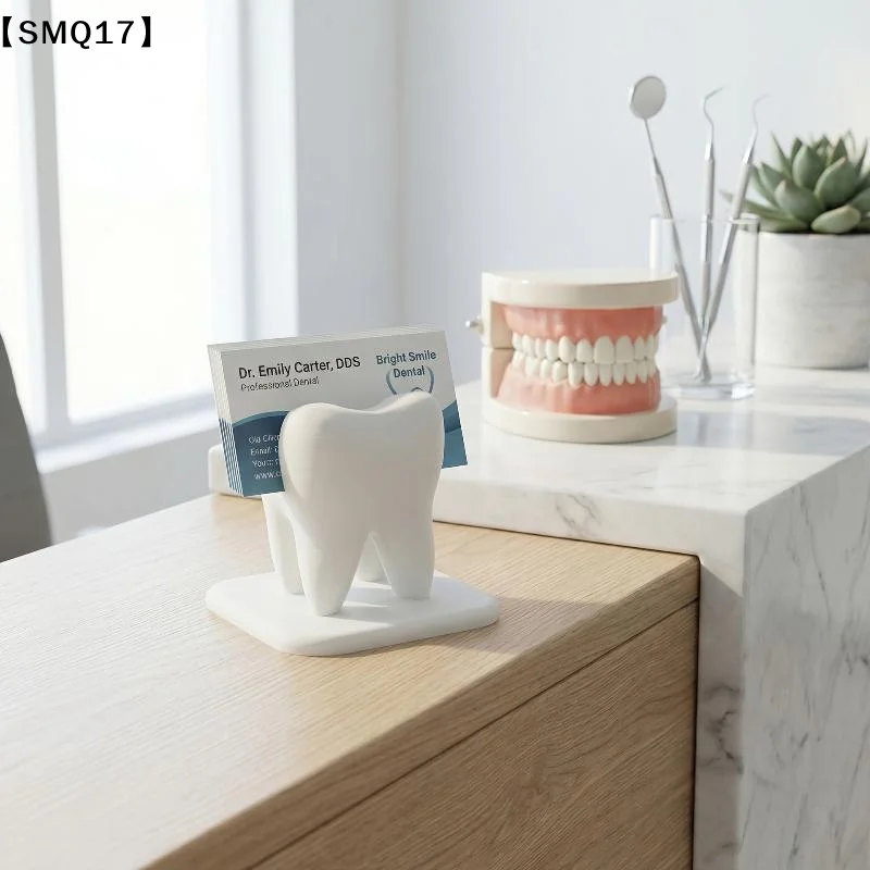 Creative Teeth Styling Business Card Storage Box Clinic Front Desk Display Stand Desktop Decoration Ornaments【SMQ】