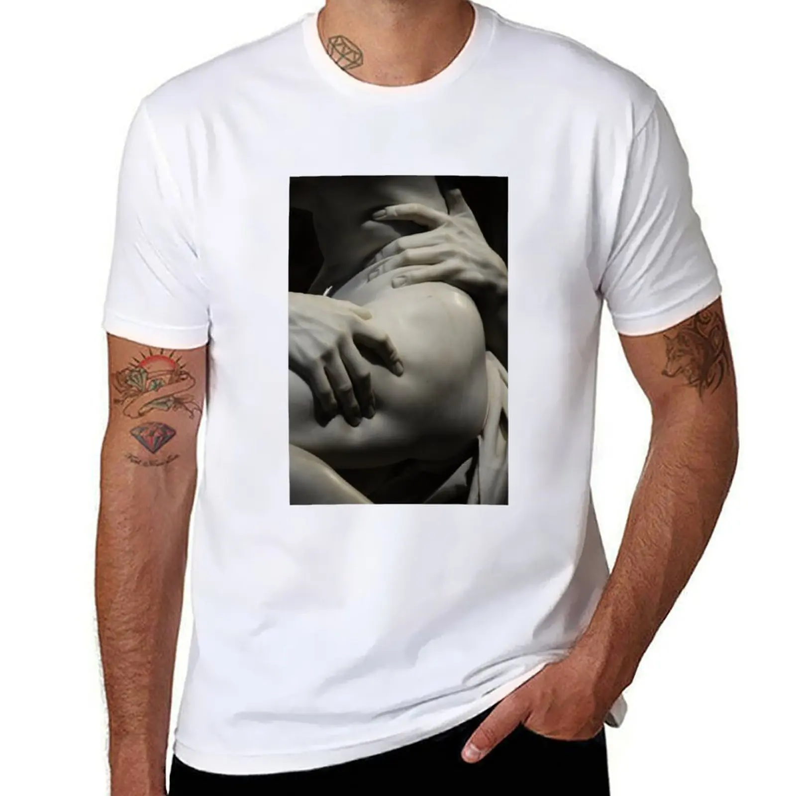 

Ratto di Proserpina Detail T-Shirt t shirts for man cotton men t shirt cotton 100% T-Shirt