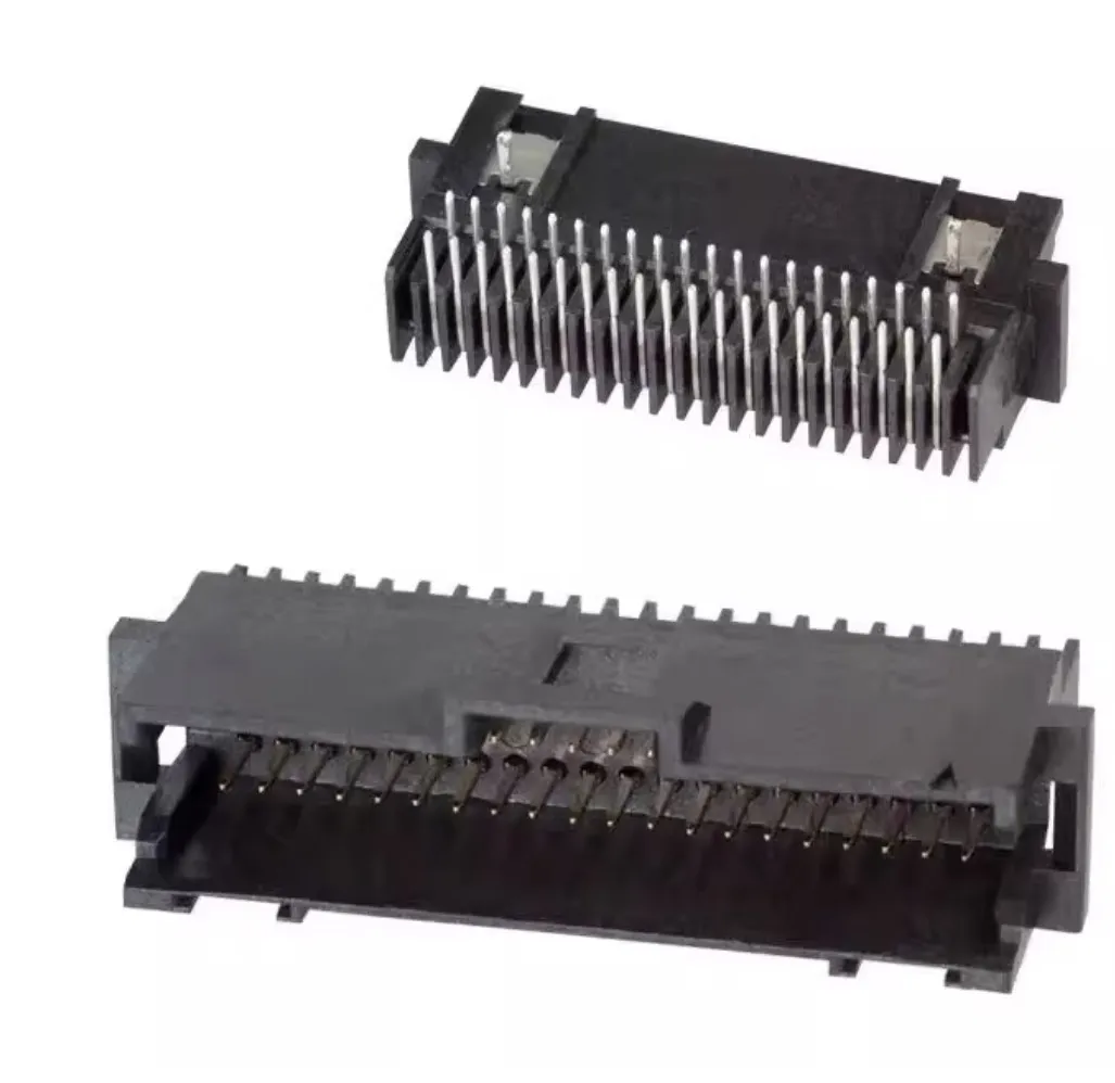Connector 5-104069-6 1.27mm pitch 40P 90-degree bent needle double row brand new original