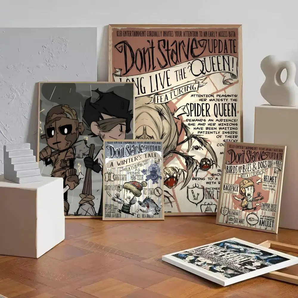 Pôster do jogo Survival Legend Game Dont Starve-S, pôster HD, arte de parede, interior, corredor, decoração de casa, presentes de feriado