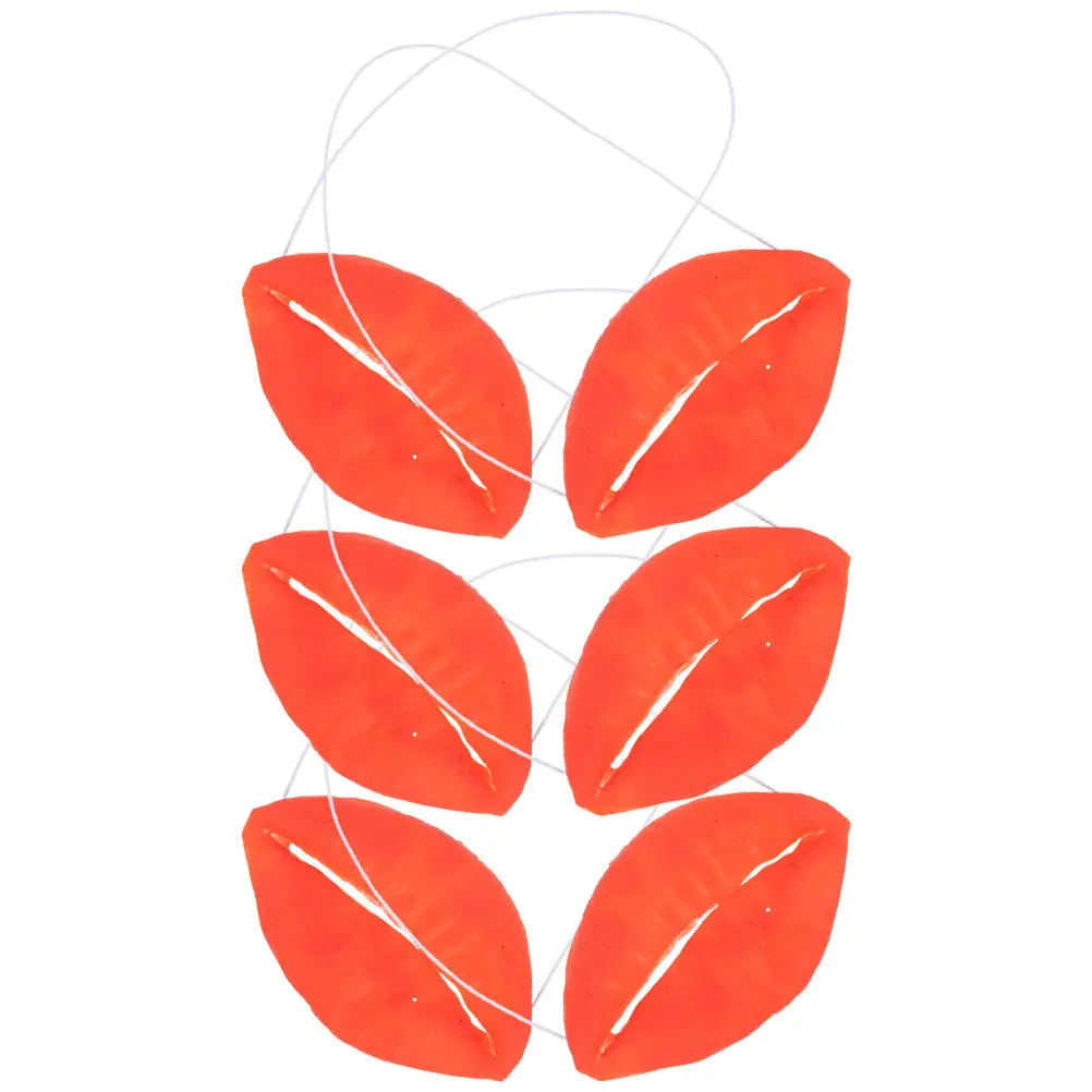 

6Pcs Red Lip Mouth Props Funny Cosplay April Fools Day Costume Party Clown Performance Decor April Fool's Day Lips