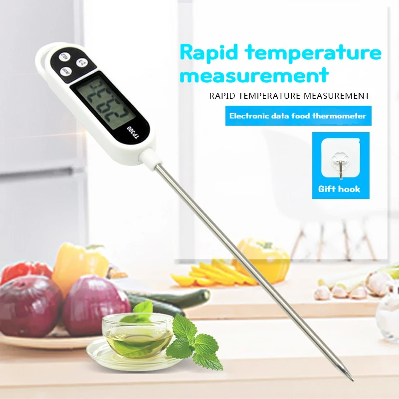 

TP300 Food Probe Type Electronic Thermometer, Pen Type, Barbecue Room Temperature, Water Temperature, Oil Temperature Measuremen