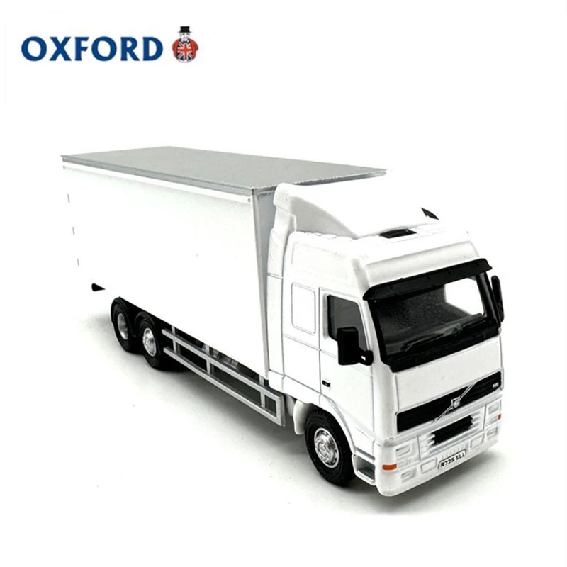 

OXFORD 1:76 Volvo FH Box Truck, легкосплавный автомобиль, литье под давлением и игрушечные транспортные средства, модель автомобиля, миниатюрная масштабная модель автомобиля для детей