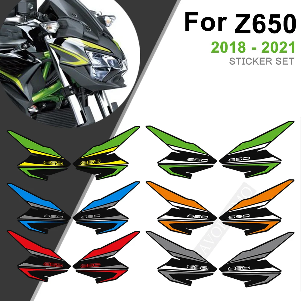 

For Kawasaki Z650 Z 650 2018 2019 2020 2021 Motorcycle Fairing Cover Fender Protector Tank Pad Stickers Decal