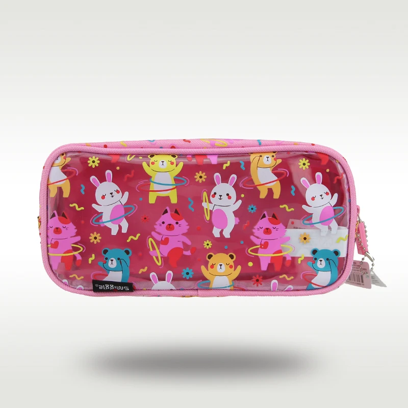 Australia Smiggle astuccio per bambini ragazza carino Kawaii pochette rosa orso materiale scolastico borse portaoggetti