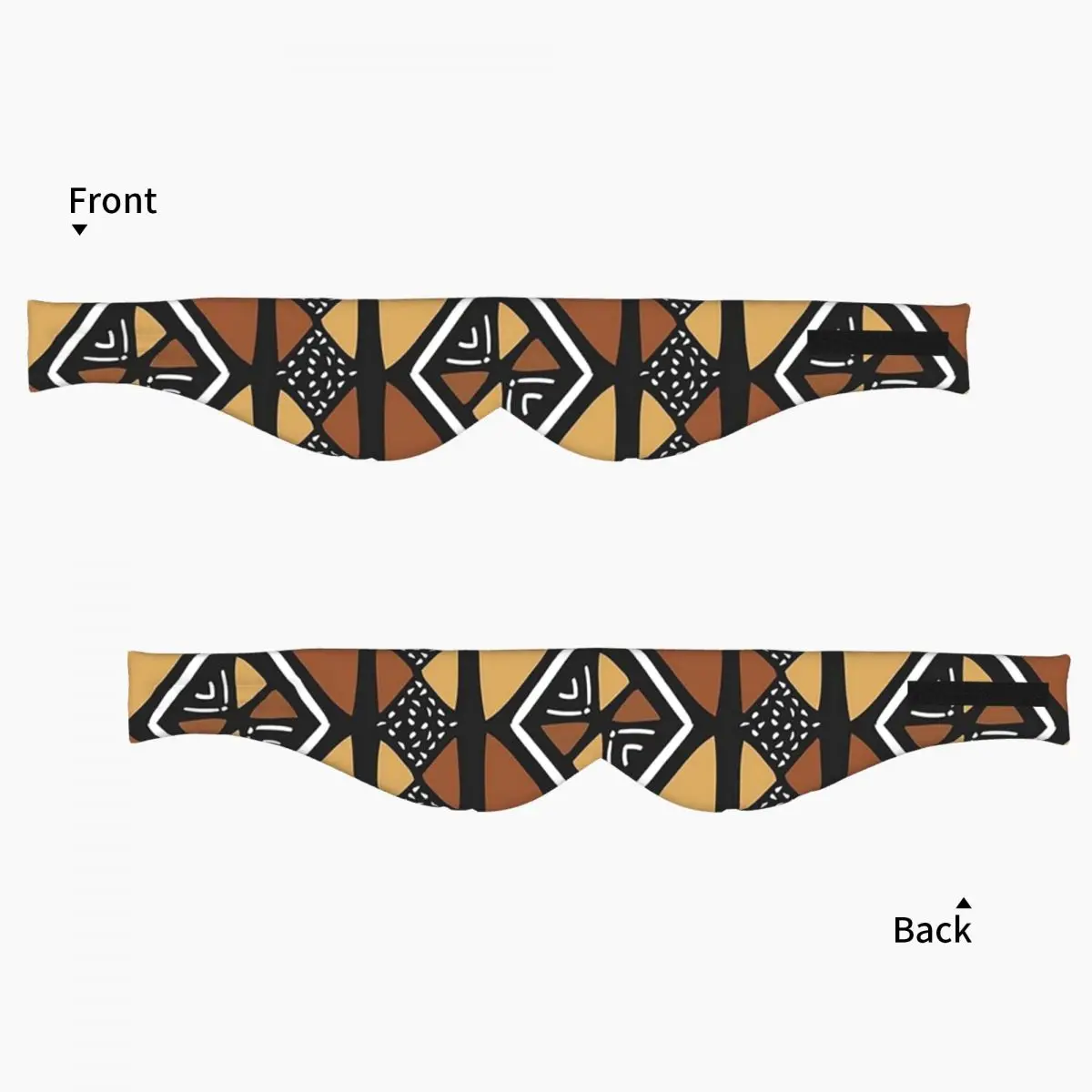 African Mud Cloth Mali sleep eye mask Light Blocking Portable Eye Cover for Girls Boys Travel Party Gift Eyeshade eyepatch view 3