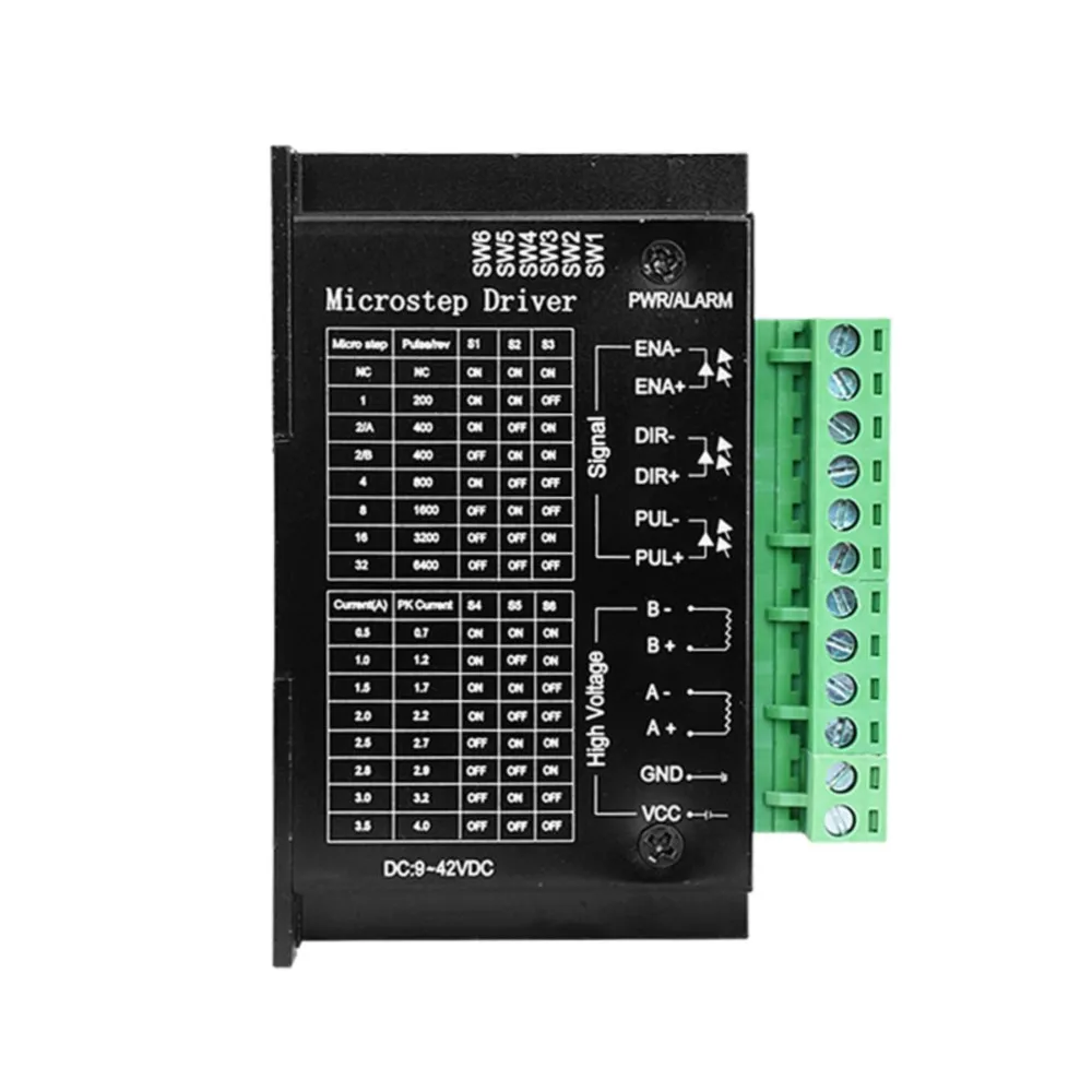 34 42/57/86 CNC Stepper Motor Driver Control Board TB6600 Upgraded Version Nema 23 Nema 17 32 segments 4A DC 9-42V 5A Arduino