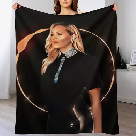 Helene Fischer 소파 얇은 담요용 담요 럭셔리 브랜드 던지기