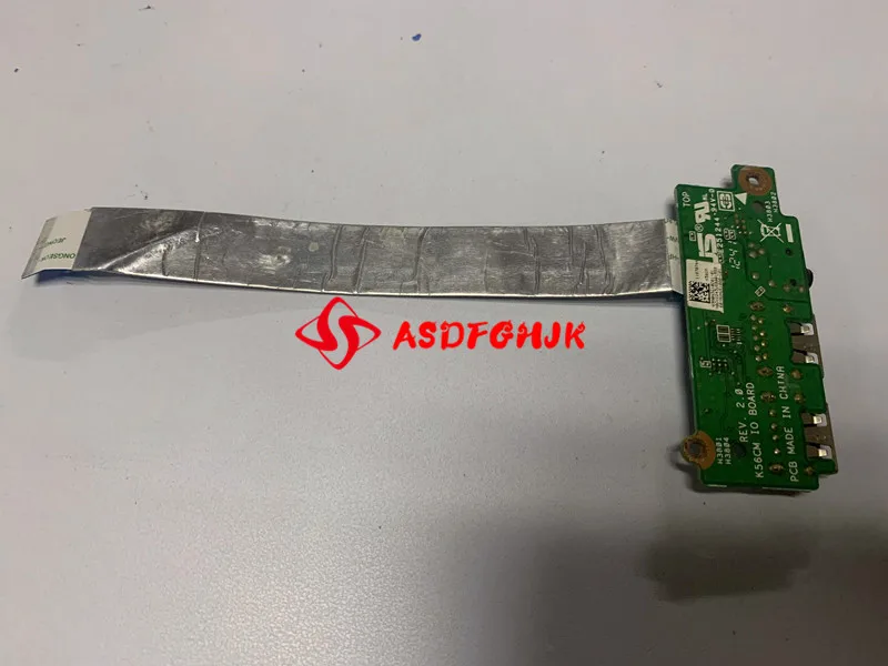 Original For Asus K56C K56CA K56CM Usb audio Board K56CM IO BOARD WITH CABLE  Works perfectly