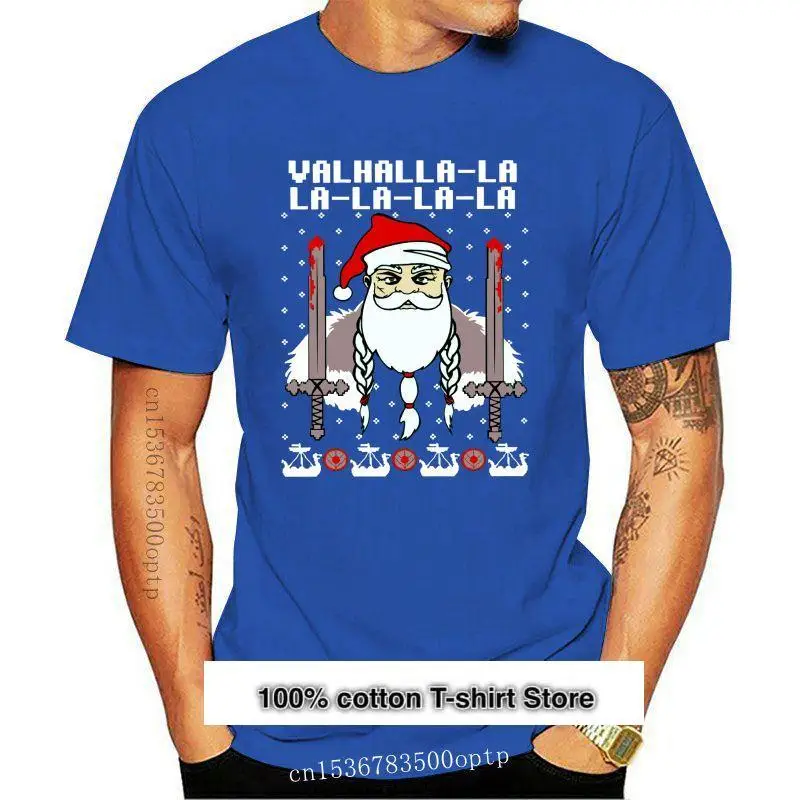 Camiseta de mitología vikinga Unisex, suéter de Navidad feo, Dios nórdico, de dibujos animados, de vacaciones, 2021