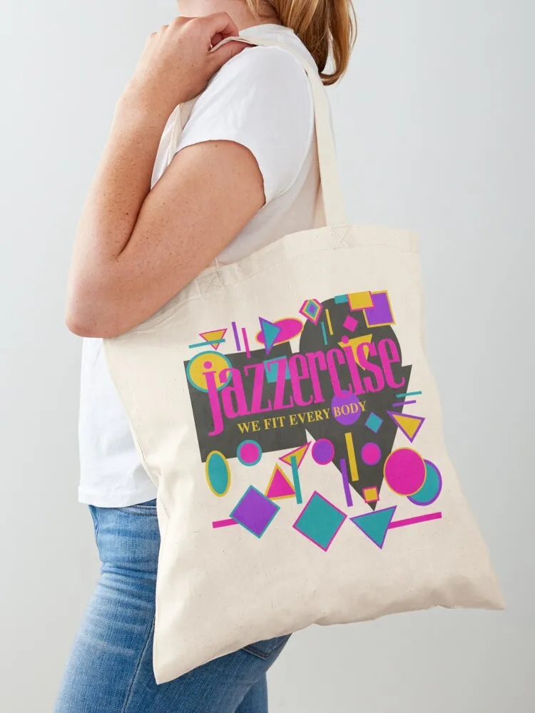 

jazzercise retro vintage logo T-Shirt Essential T-Shirt Tote Bag custom tote bag Handbags hand bags sacs de shopping