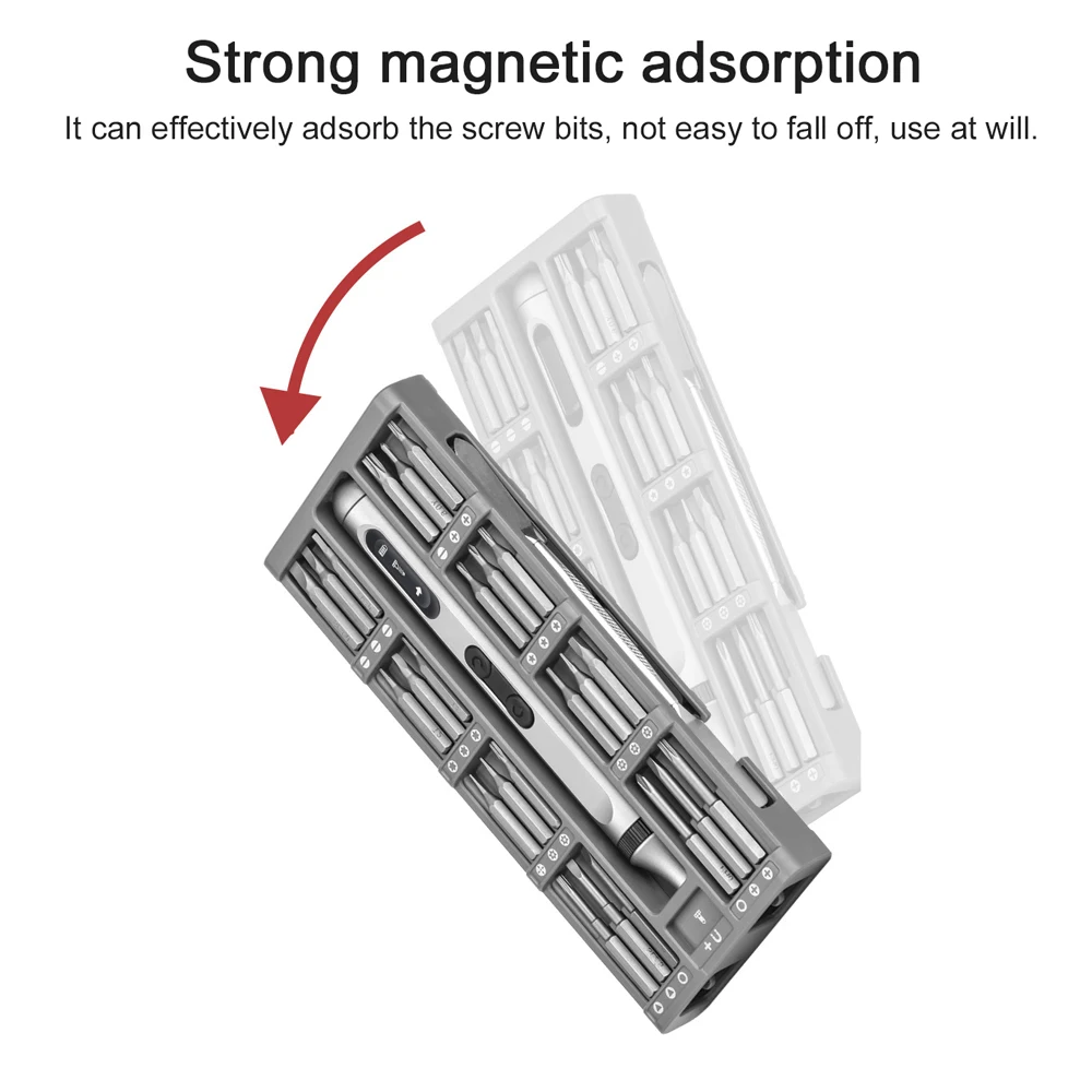 مفك براغي كهربائي من سبائك الألومنيوم مفك كهربائي متكامل متعدد الوظائف مفك براغي دوران اتجاهات قابلة للتعديل #2