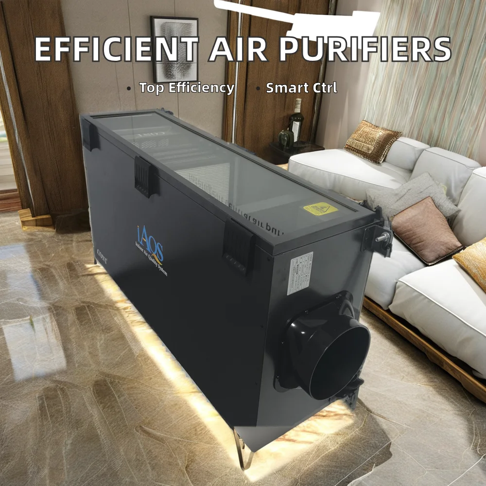 壁に取り付けられた空気清浄機柔軟な換気長方形の設計が付いている長方形の新鮮な空気システム