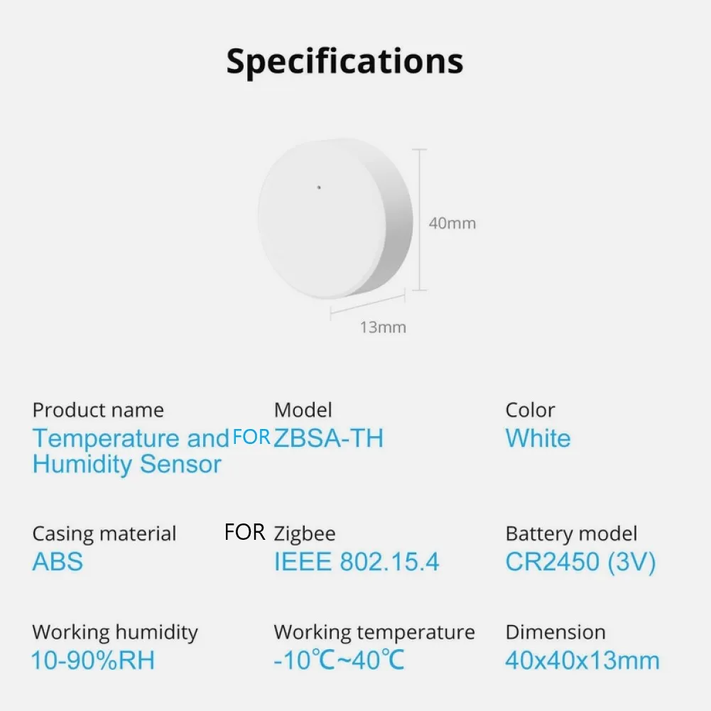 1/3pcs Per ZIGBEE Sensore di Umidità di Temperatura Per Alexa e PER Google Home Bricolage Strumenti Intelligenti Accessori di Ricambio