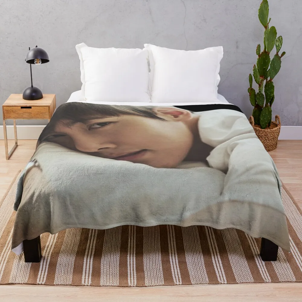 

Ji Chang Wook Throw Blanket Soft Loose Nap Plaid Blankets