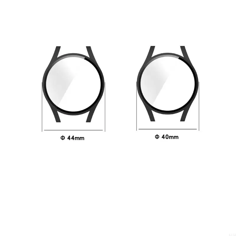K1AA Frame Housing Film-Glass Film Cover Hard Cover متوافق لمشاهدة 4 40mm 44mm الشاشة واقي شاشة المصد