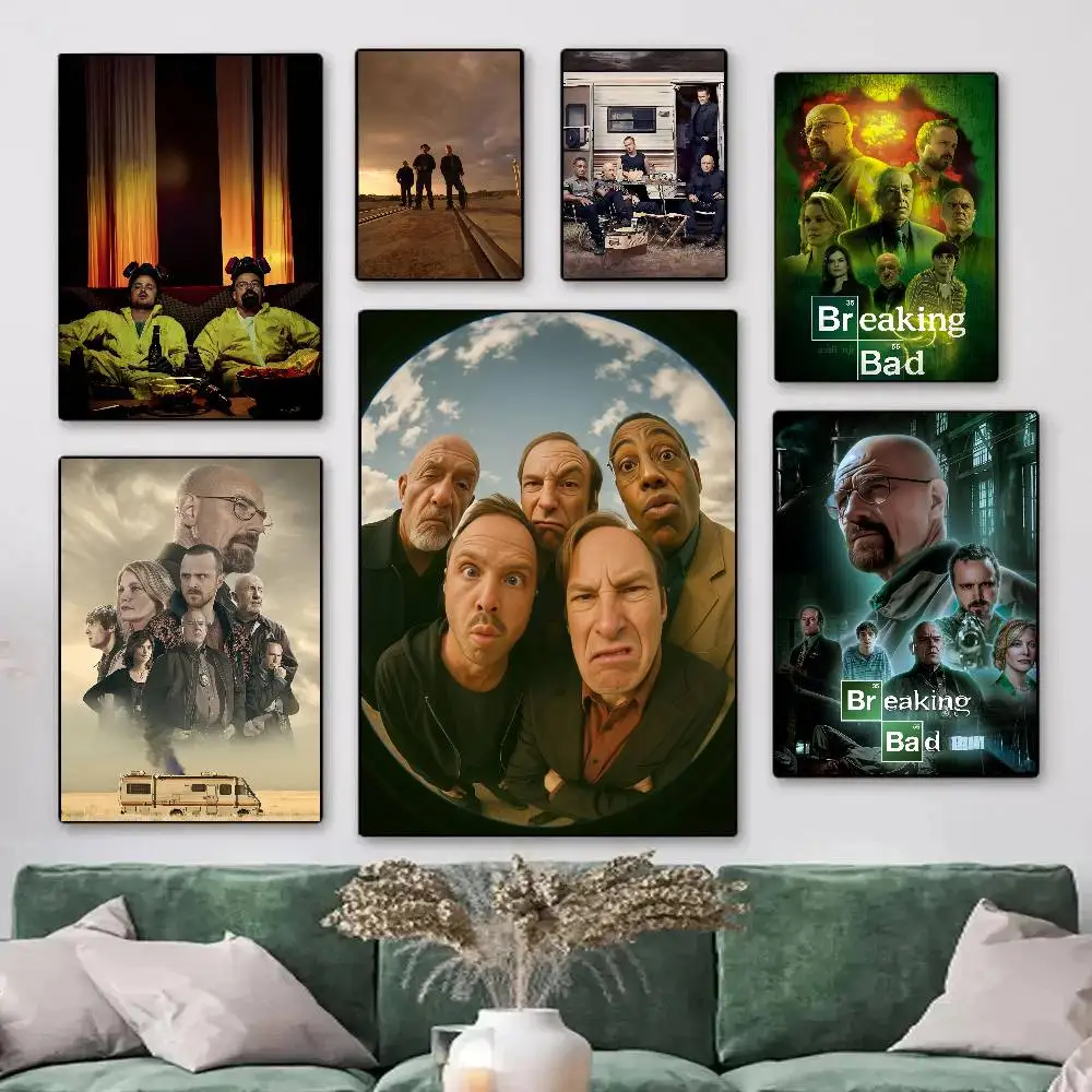 Classic TV Show Series B-Breaking Bad Posters HD Print Vintage Wall Art Decor for Home Study Room