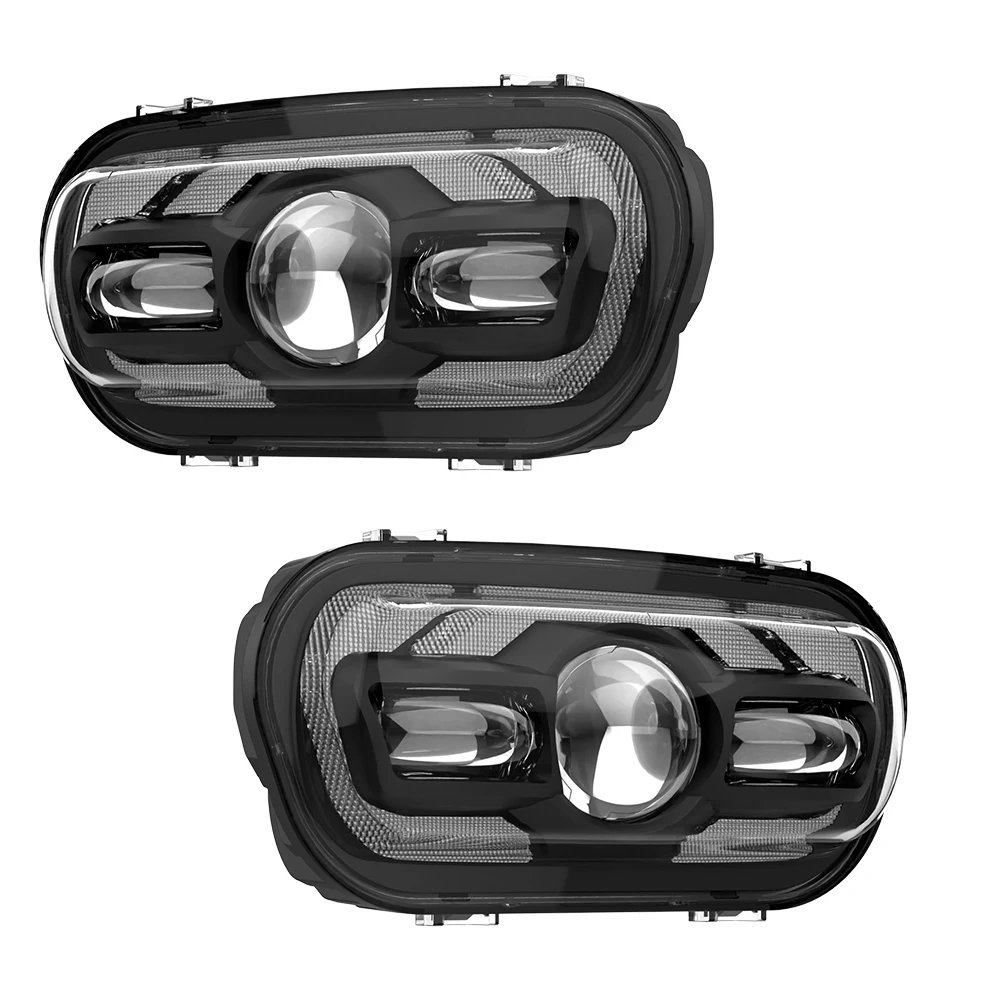 

65W Harley Fat Bob Led Headlight With High Hardness PMMA Shell For Harley Fat Bob 2008-2019