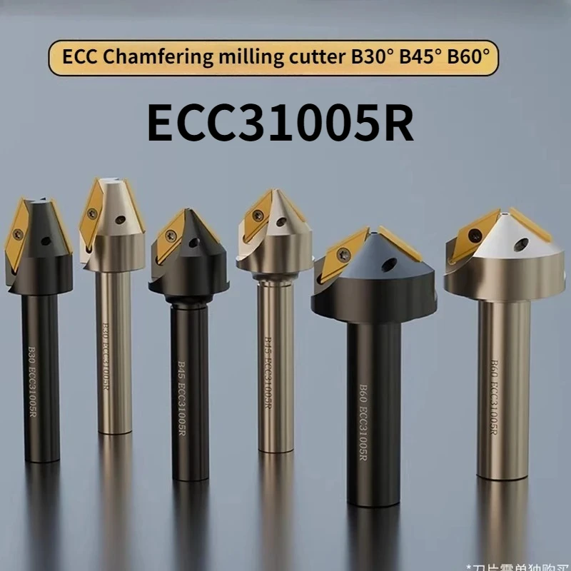 

Инструмент для снятия фаски с длинных кромок для обрабатывающего центра с ЧПУ ECC31005, 30 мм ° 45 ° 60 ° Установка с большой апертурой XCET310404