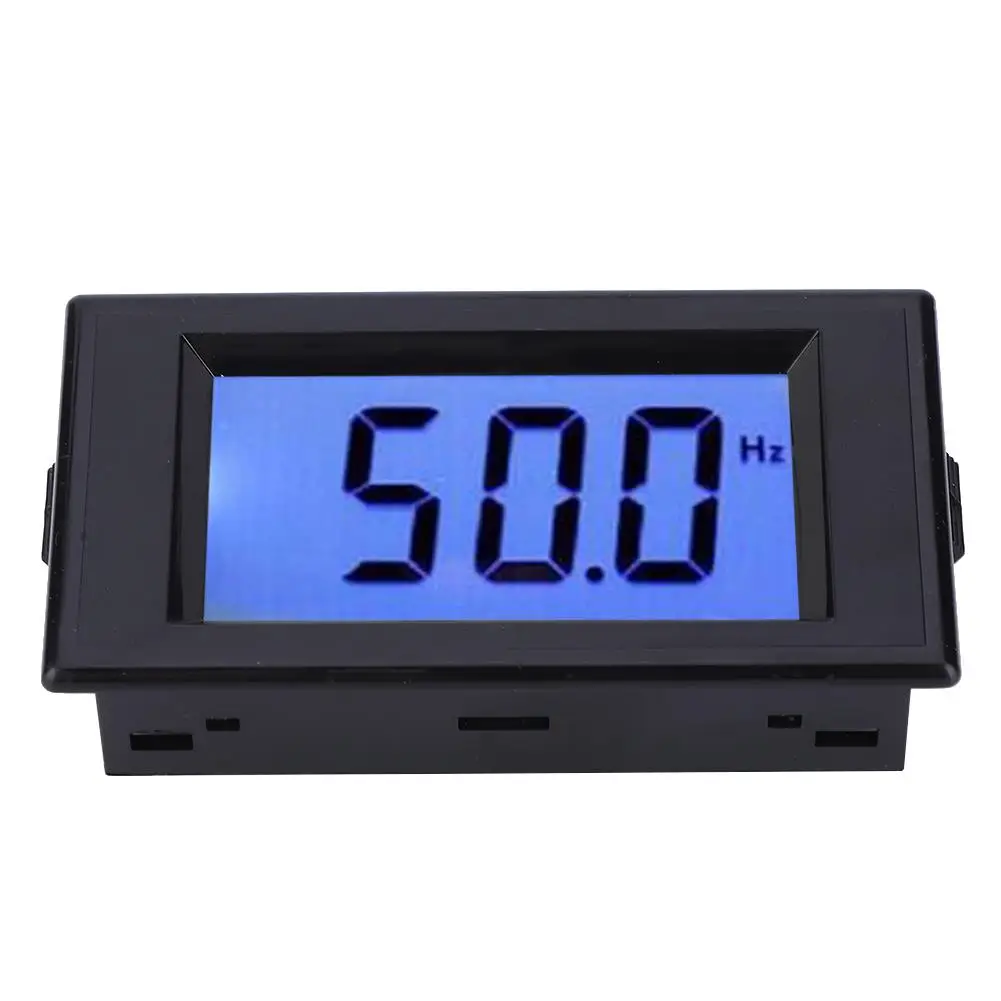 Digital Frequency Meter D69-HZ 10-199.9Hz AC 80-300V LCD Display Cymometer Measurement Tool