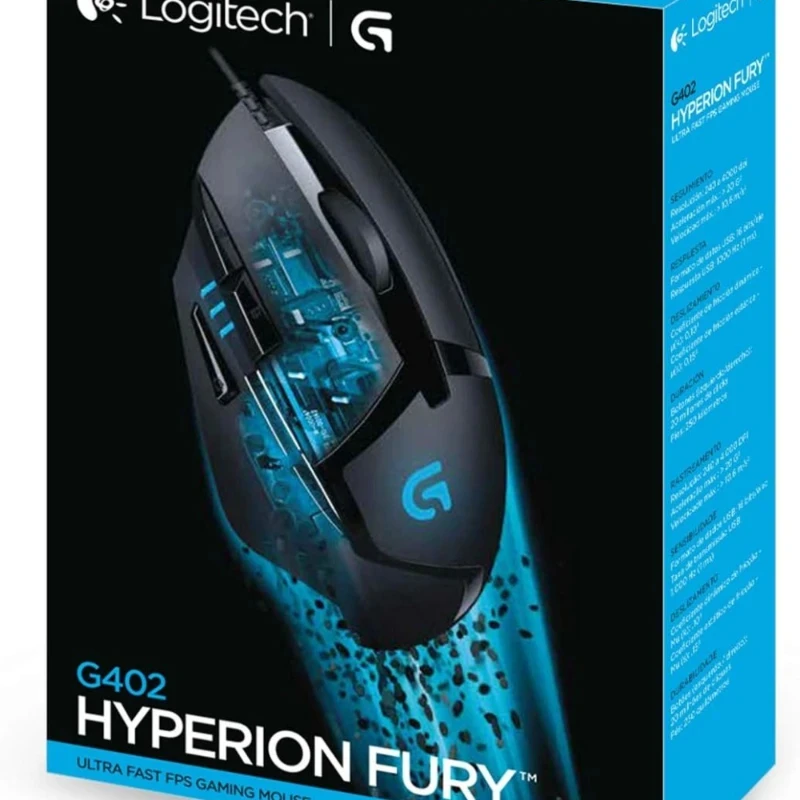

The Logitech G402 Gaming Mouse Offers Classic Touch Control, Dazzling RGB Lighting, and Ultra-fast Responsiveness.