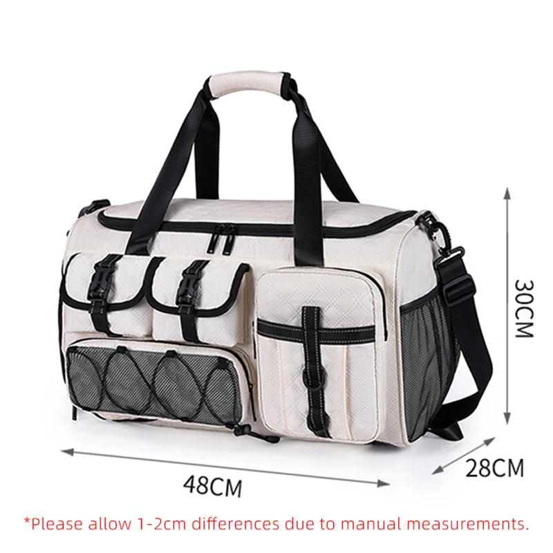 Women Travel Duffel Pack Multifunctional Gym Bag Fitness Training Shoulder Bags Dry Wet Seperation Unisex Yoga Sports Backpacks