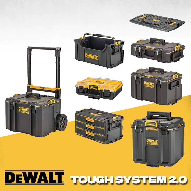 DEWALT DS100 DS166 DS300 DS400 DS450 DS280 TOUGHSYSTEM 2.0 Mobile TSTAK Stackable Storage Tool Box Dewalt Tool Case