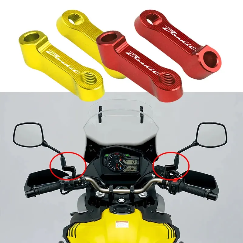 

For Suzuki GSF 250 600 600S 650 650S 650N 1200 1250 Bandit 650S Rearview Mirrors Extension Riser Extend Adapter Accessories