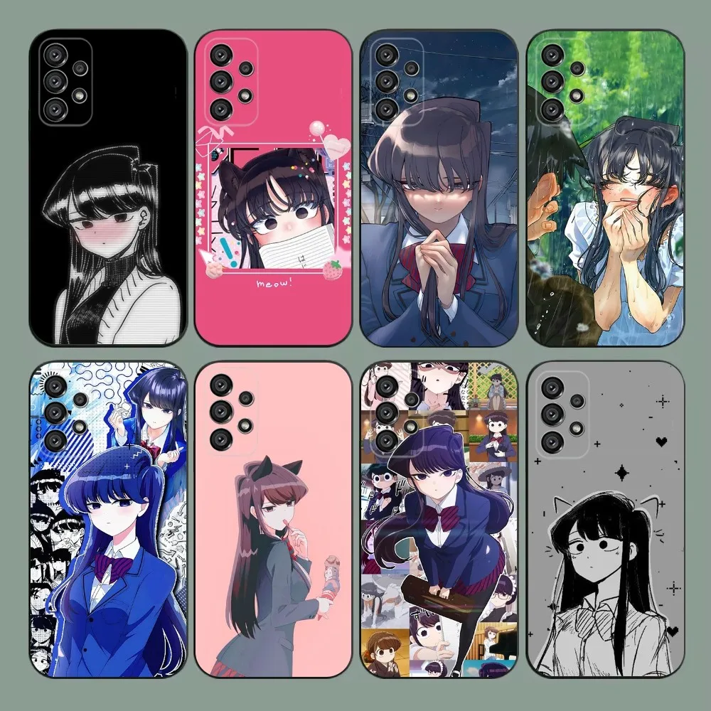 K-Komi Shouko  Phone Case For Samsung Galaxy A20,A21s,A22,A31,A32,A52,A53,A72,73,A80,A91 Soft Black Cover