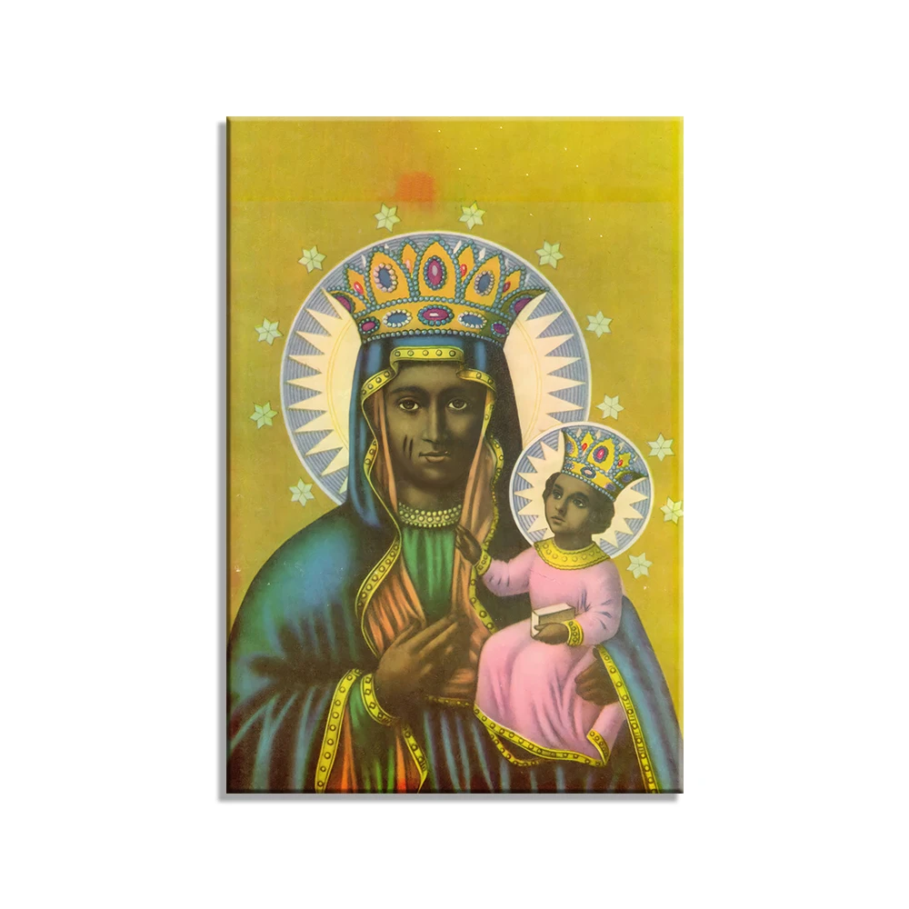 Greek Christian Erzulie Dantor Black Madonna Catholic Virgin Mary Print Art Canvas Poster For Living Room Decor Home Wall Pictur