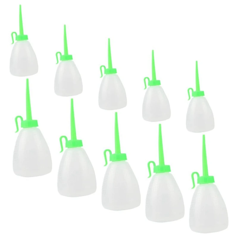 10Pcs Sewing Machine Oiler Glue Bottle Glue Pots For Crafting Small Squirt Bottle Long Spout Oil Bottle Easy Install Easy To Use