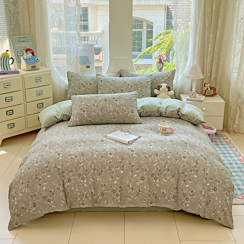 1pc Double-layer Gauze Quilt Cover for Home Soft Duvet Cover High Quality bettwäsche Single/Queen/King Size Comforter Cover 이불커버